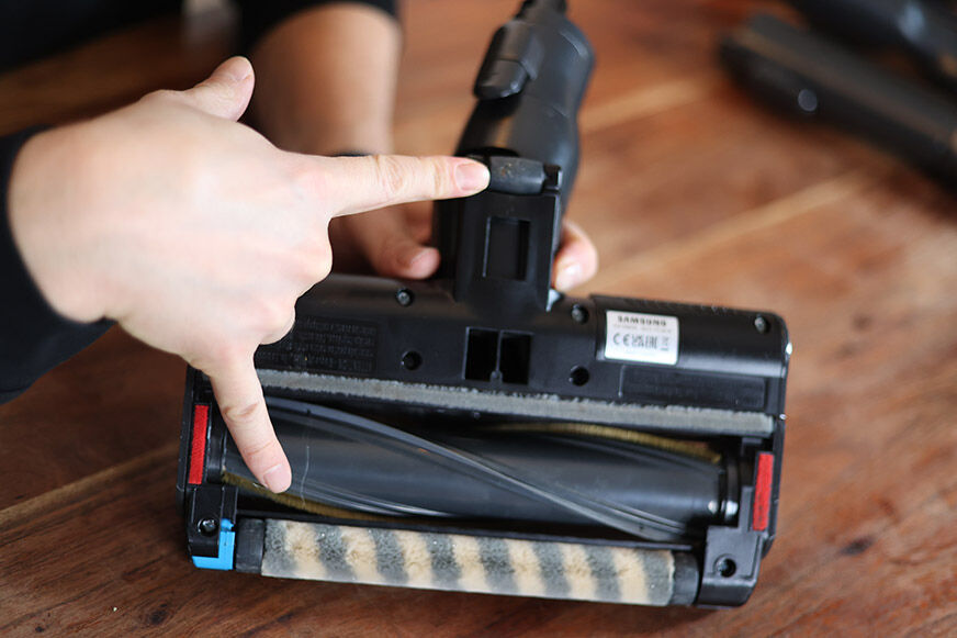 Samsung Bespoke Jet: Rollen Unterseite